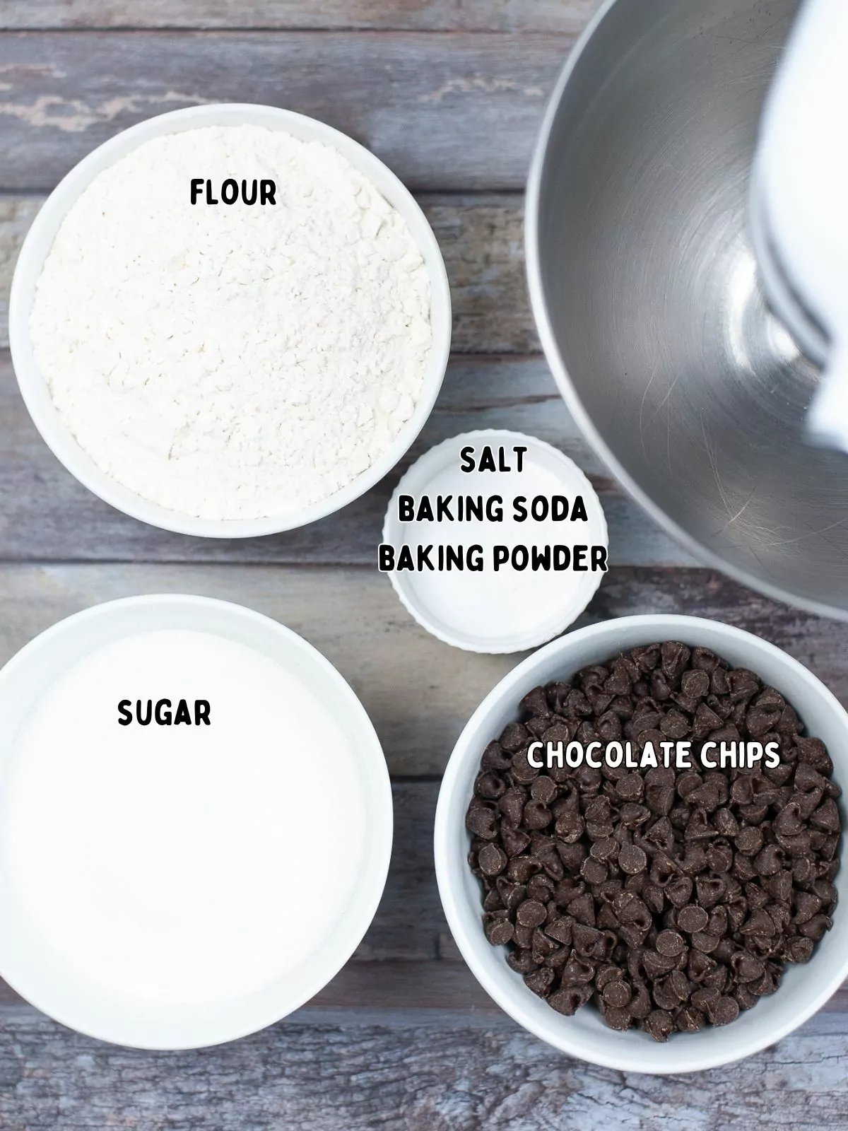 Ingredients for muffin mix