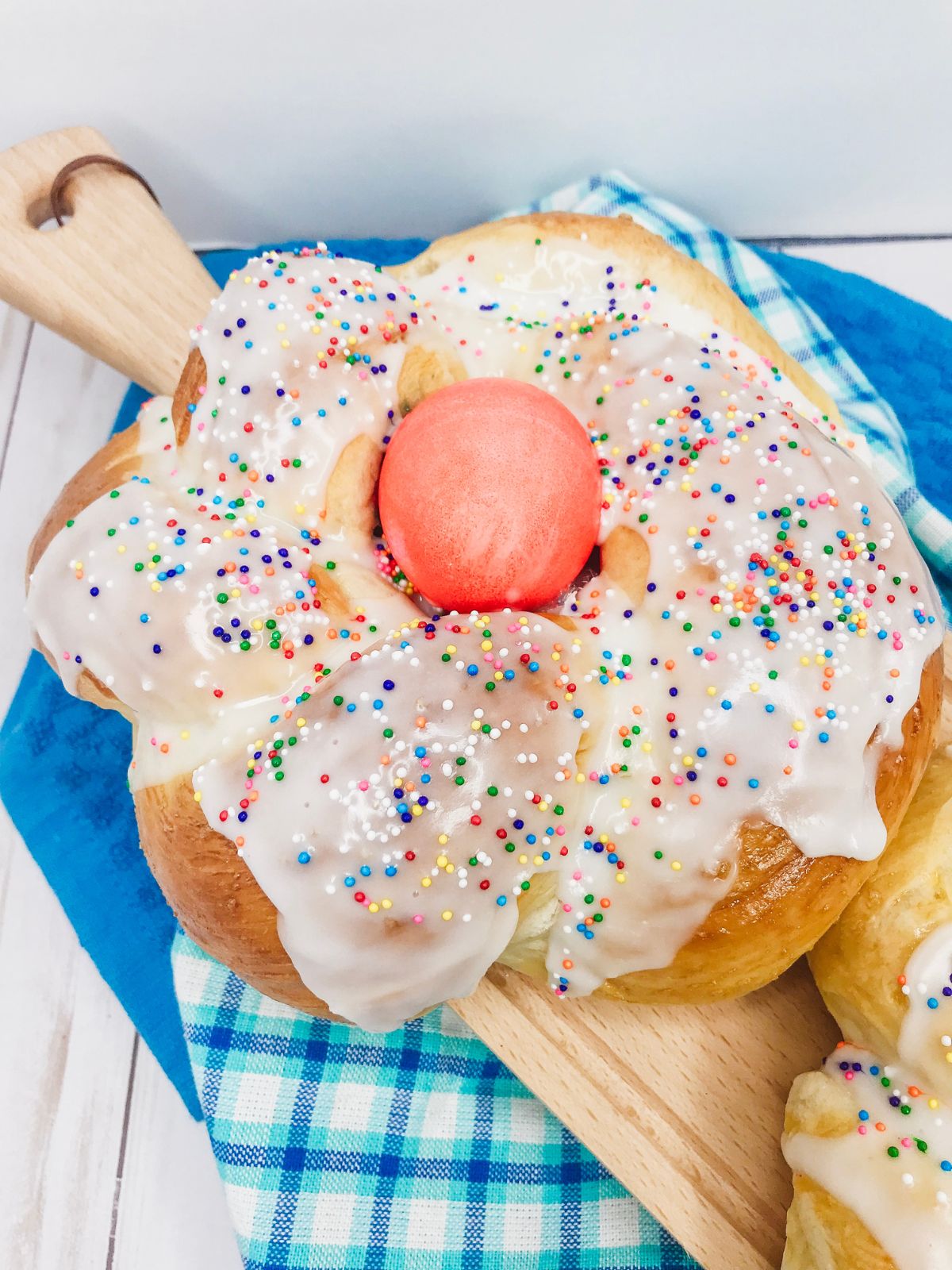 easter bread ring.