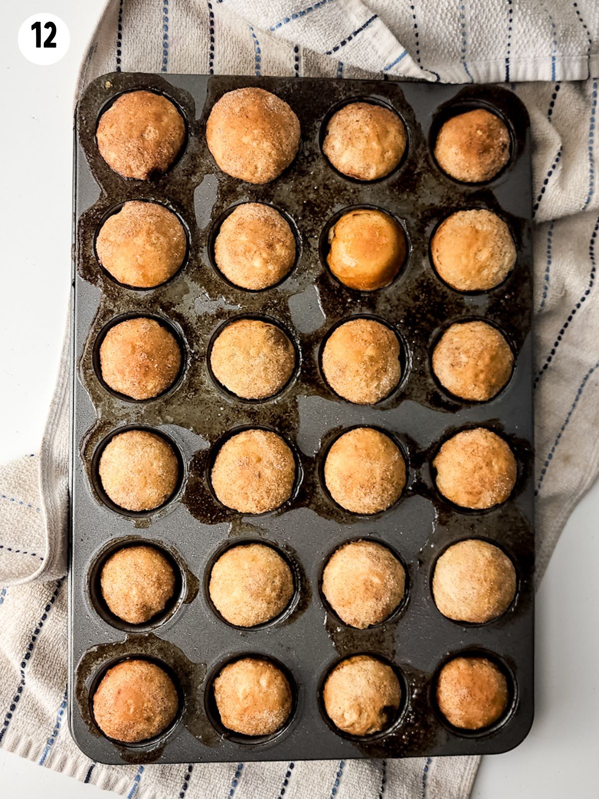 baked cinnamon rolls made from Grands biscuits.