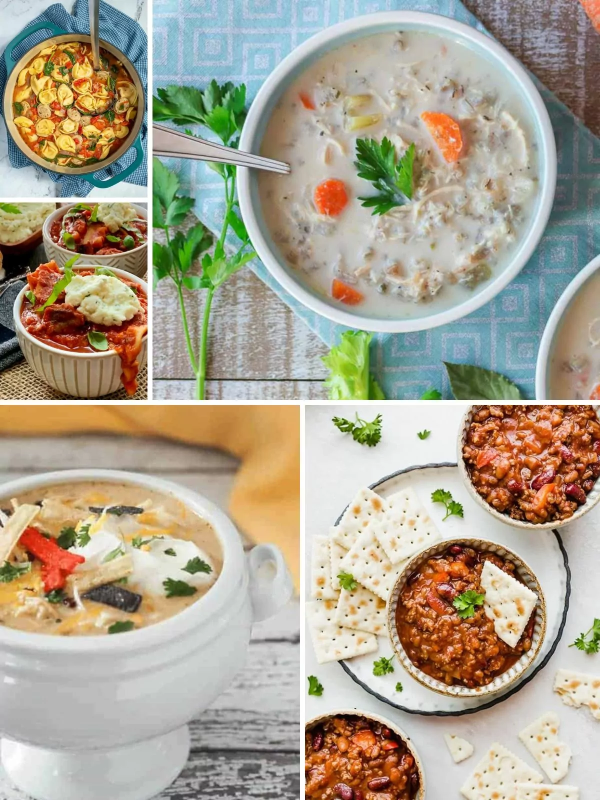 a collection of comforting soup recipes.