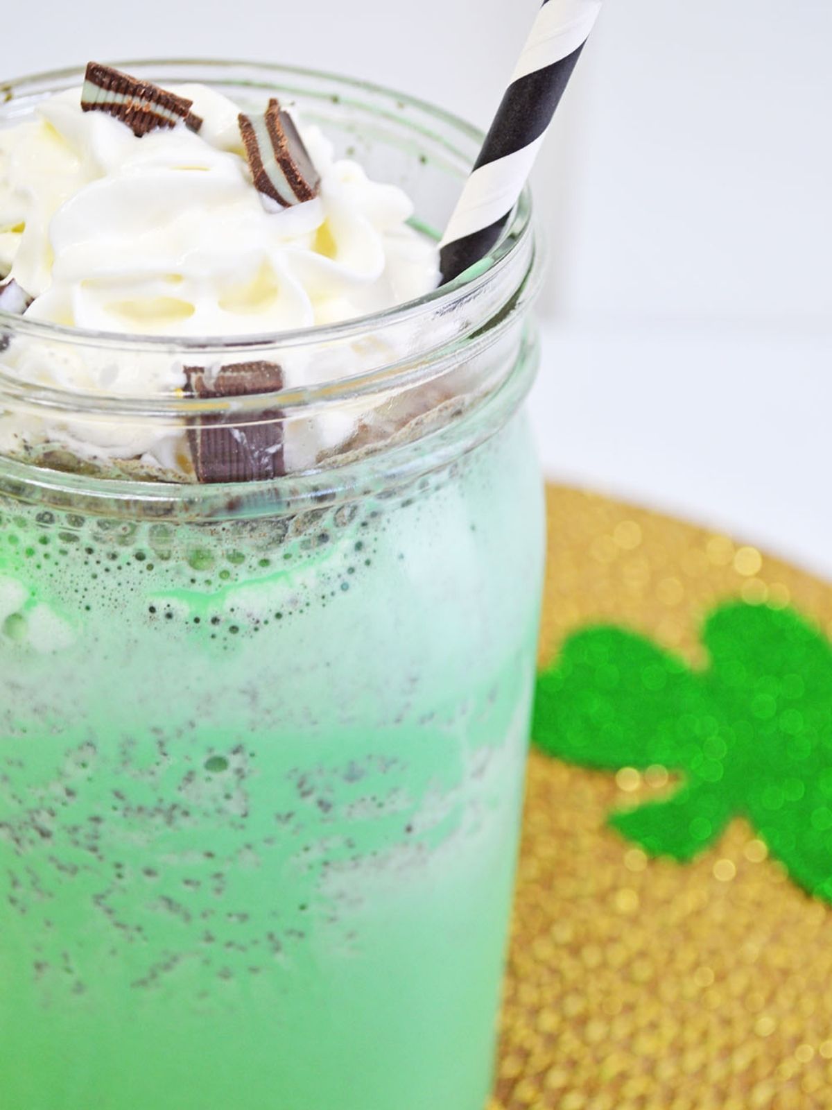 mint chocolate shake.