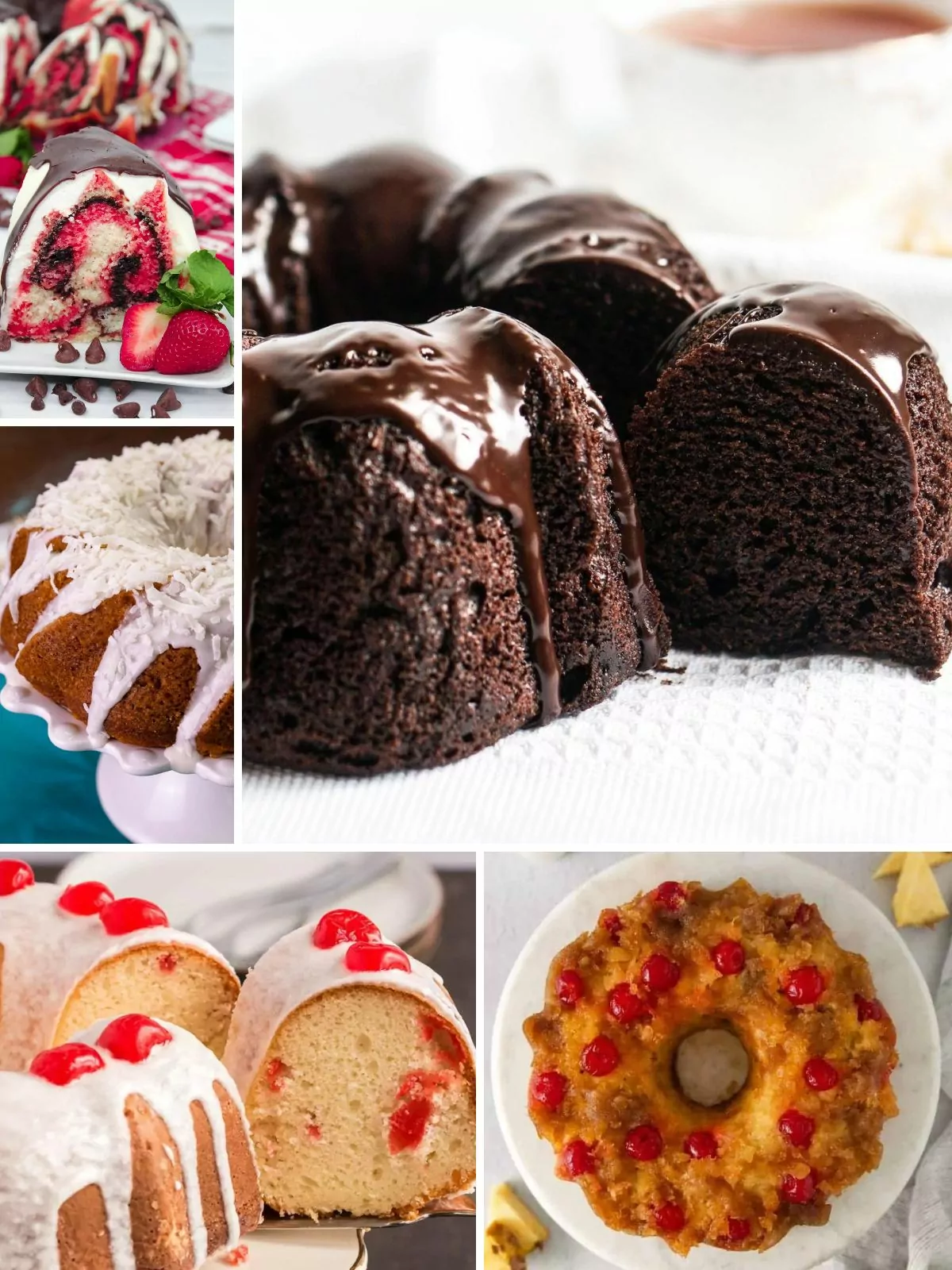 Bundt Cake Recipes with Cake Mix Collage