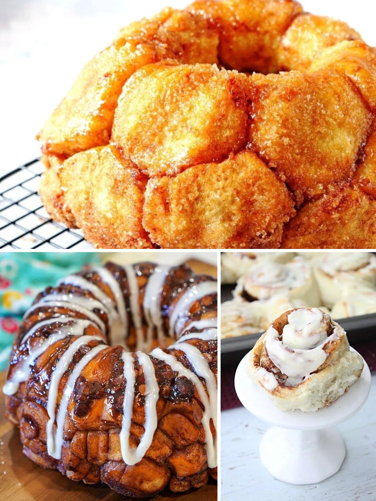 cinnamon rolls made with frozen bread dough.
