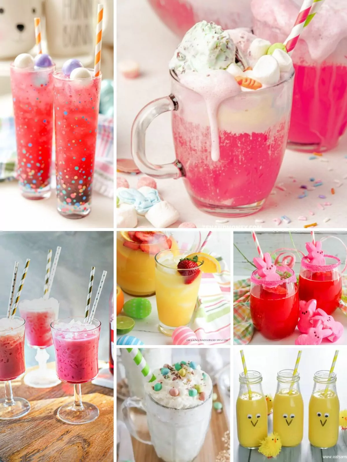 20 assorted drink recipes for kids.