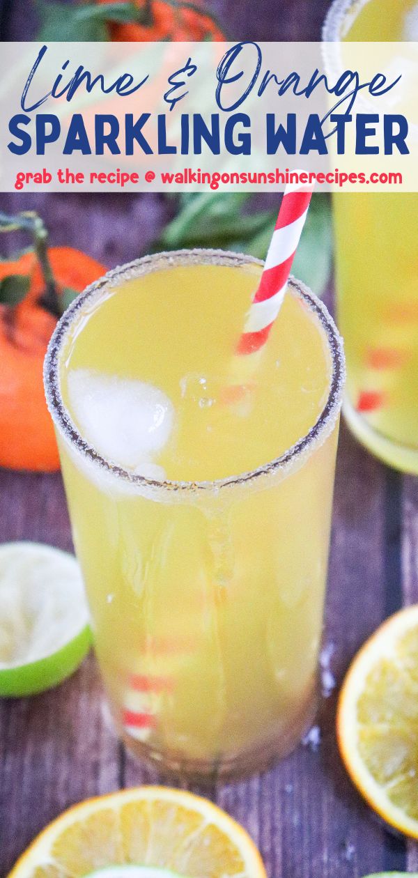 Lime and Orange Water - Walking On Sunshine Recipes
