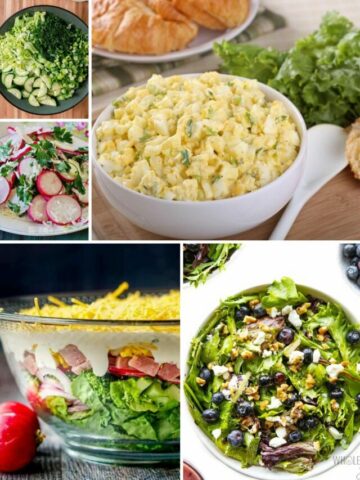 collage of Easter Salad Recipes