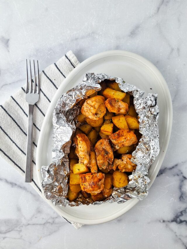 Air Fryer Chicken and Potatoes