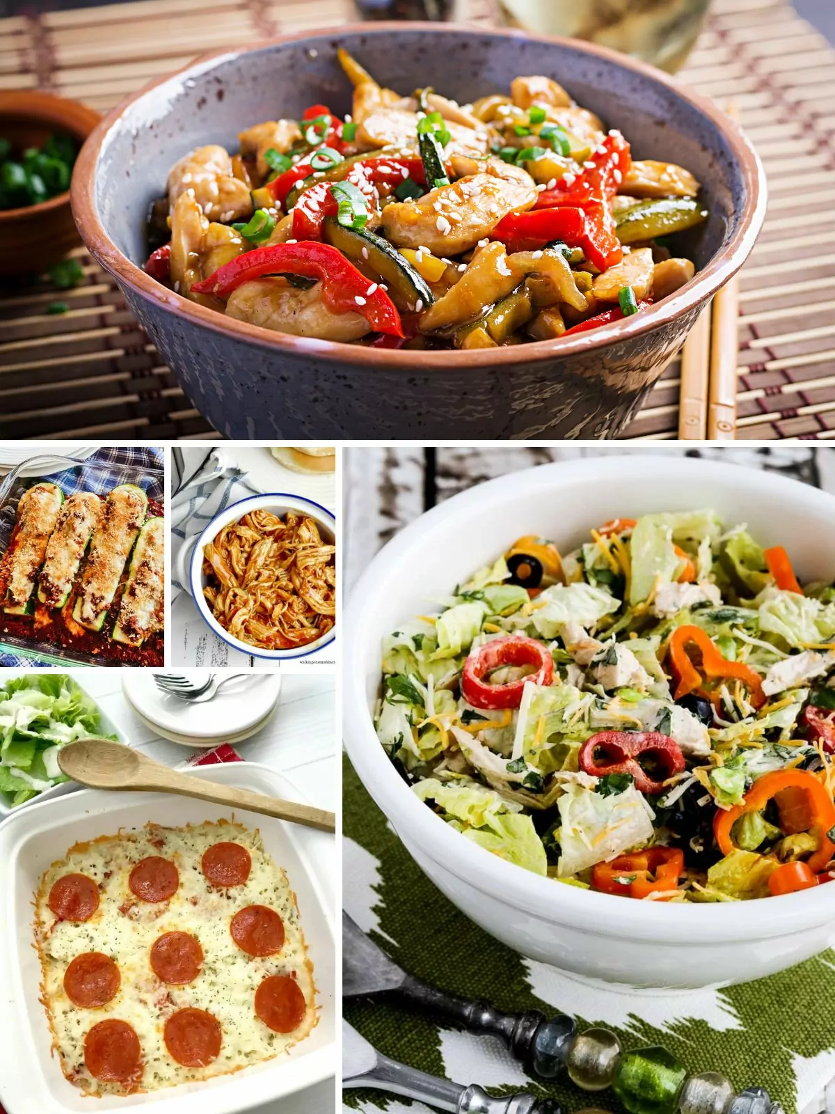 5 low carb recipes for dinner.