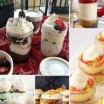 a collection of desserts made in mason jars.