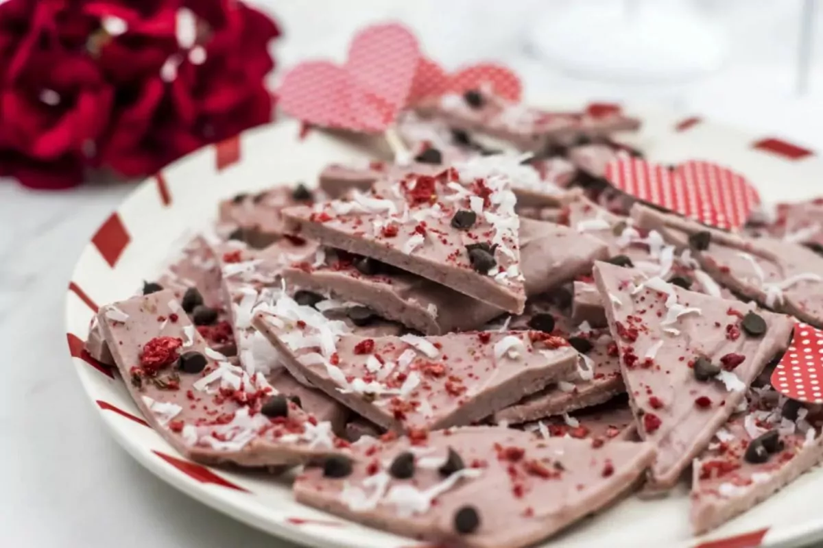 Dark Chocolate Strawberry Bark