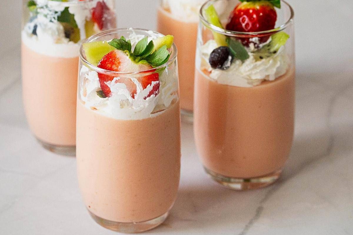 Homemade Strawberry Pudding