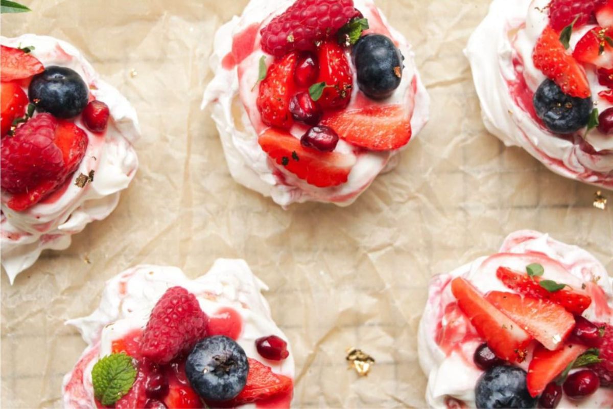 Mini Berry Pavlovas