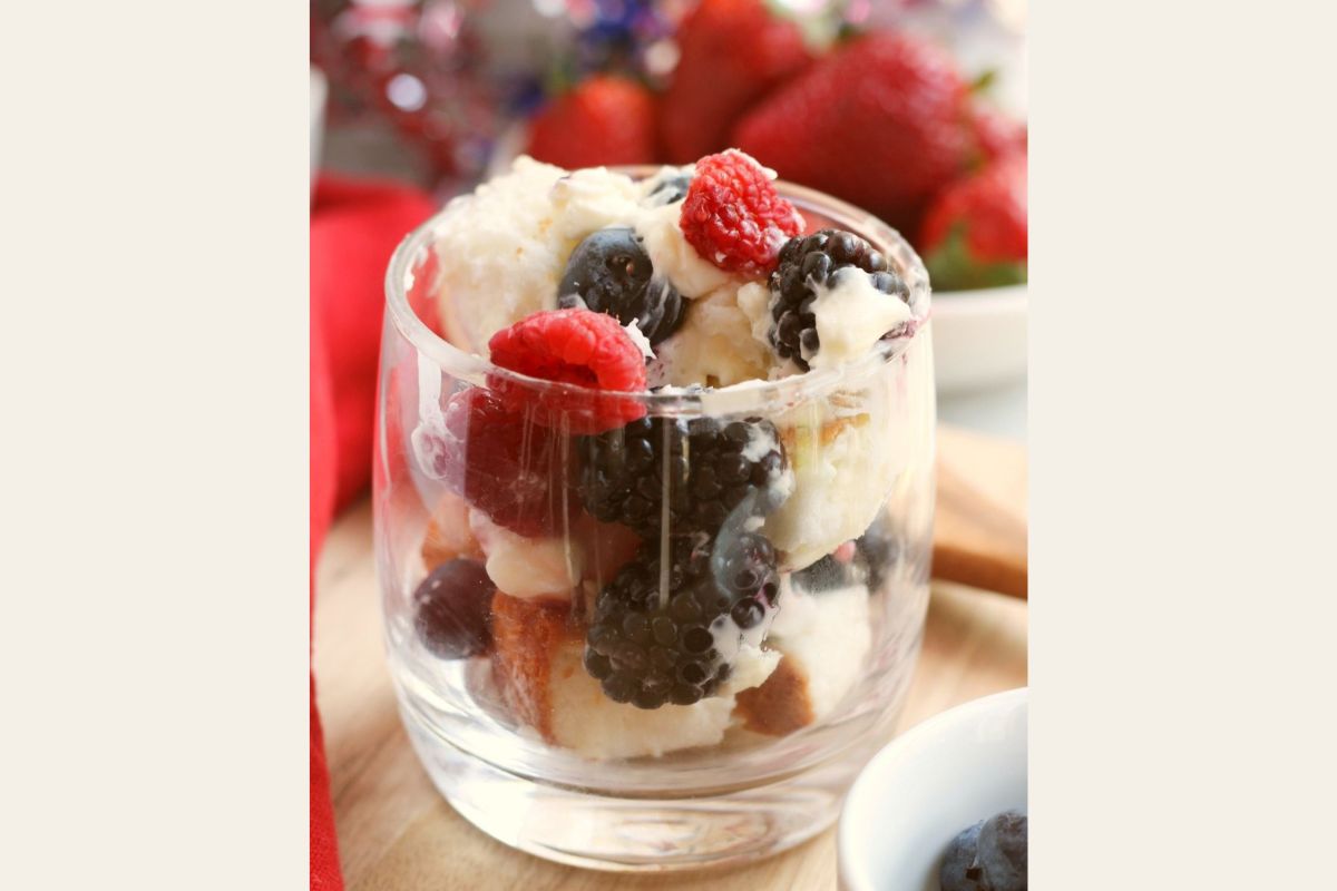 Patriotic Berry Trifle