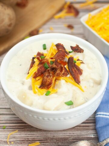 FEATURED Easy Loaded Potato Soup in Crock Pot