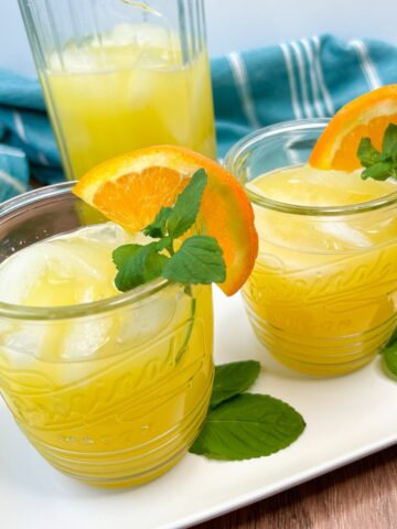 Featured Photo Coconut Water and Orange Juice.