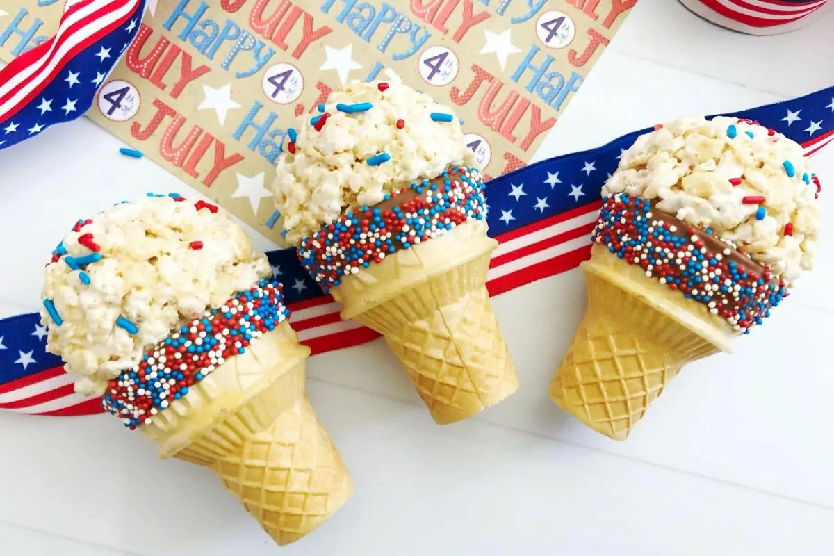 Ice Cream Cone Rice Krispies