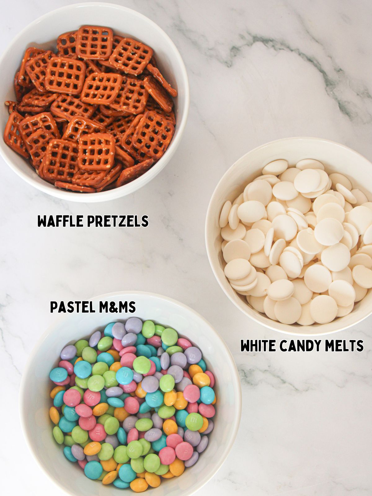 3 ingredients pretzel treats.
