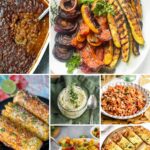 a collection of side dish recipes to serve for a barbecue.