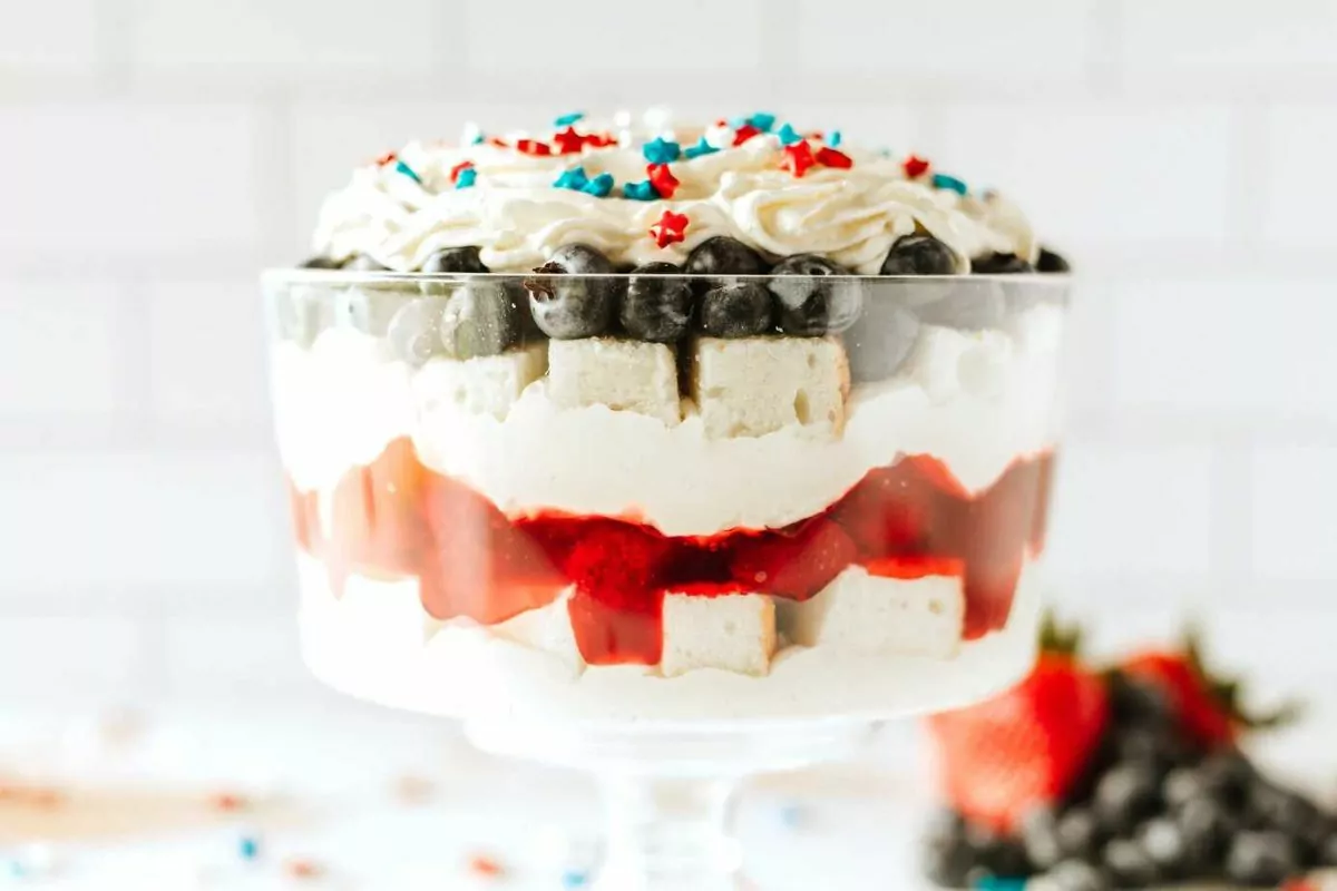 Red White and Blue Trifle