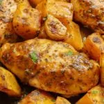 Roasted chicken breasts with butternut squash on sheet pan in garlic mustard sauce Pinterest.