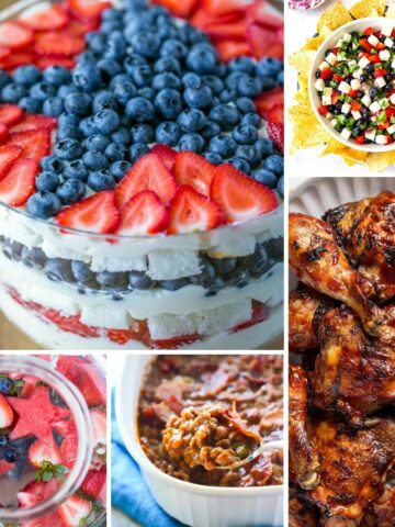 festive American dishes for patriotic holidays.