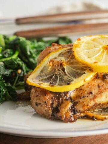 Baked Lemon Pepper Chicken Thighs by Deb's Daily Dish