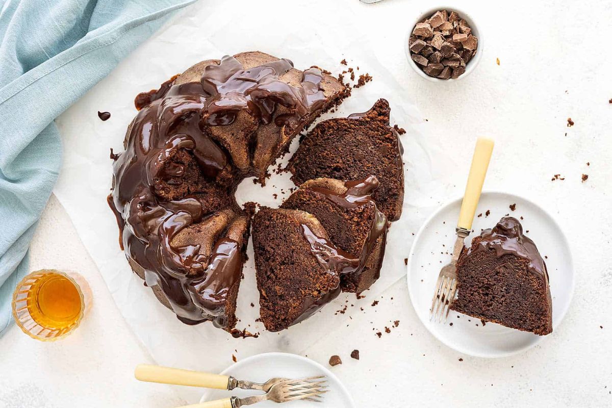 Chocolate Bourbon Cake.