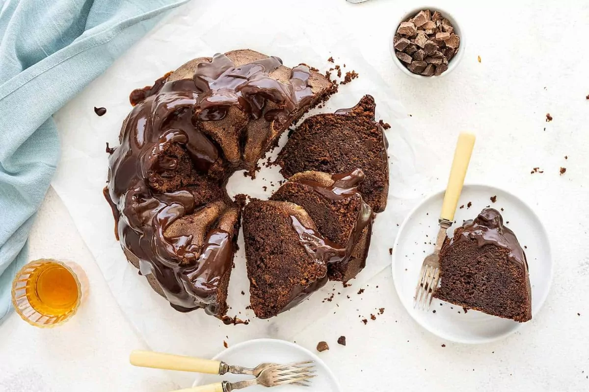 Chocolate Bourbon Cake.