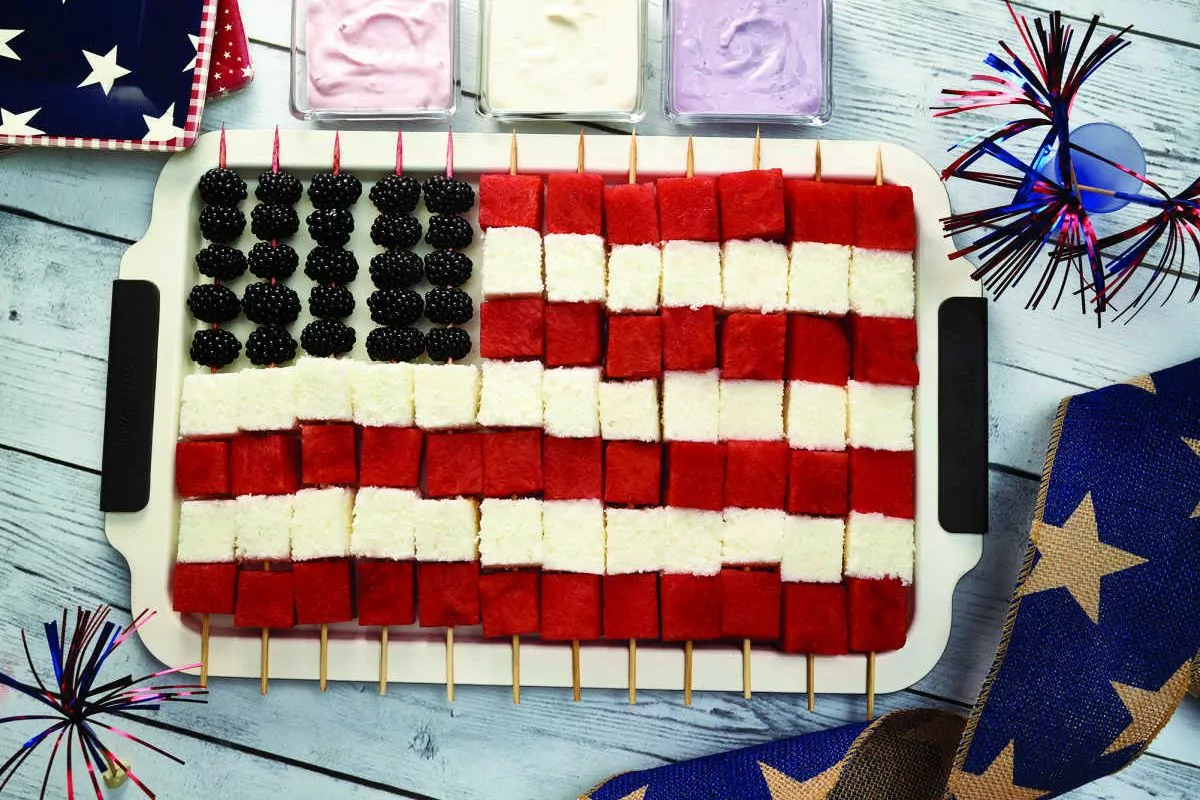 4th of July Flag Cake by Mommy Evolution