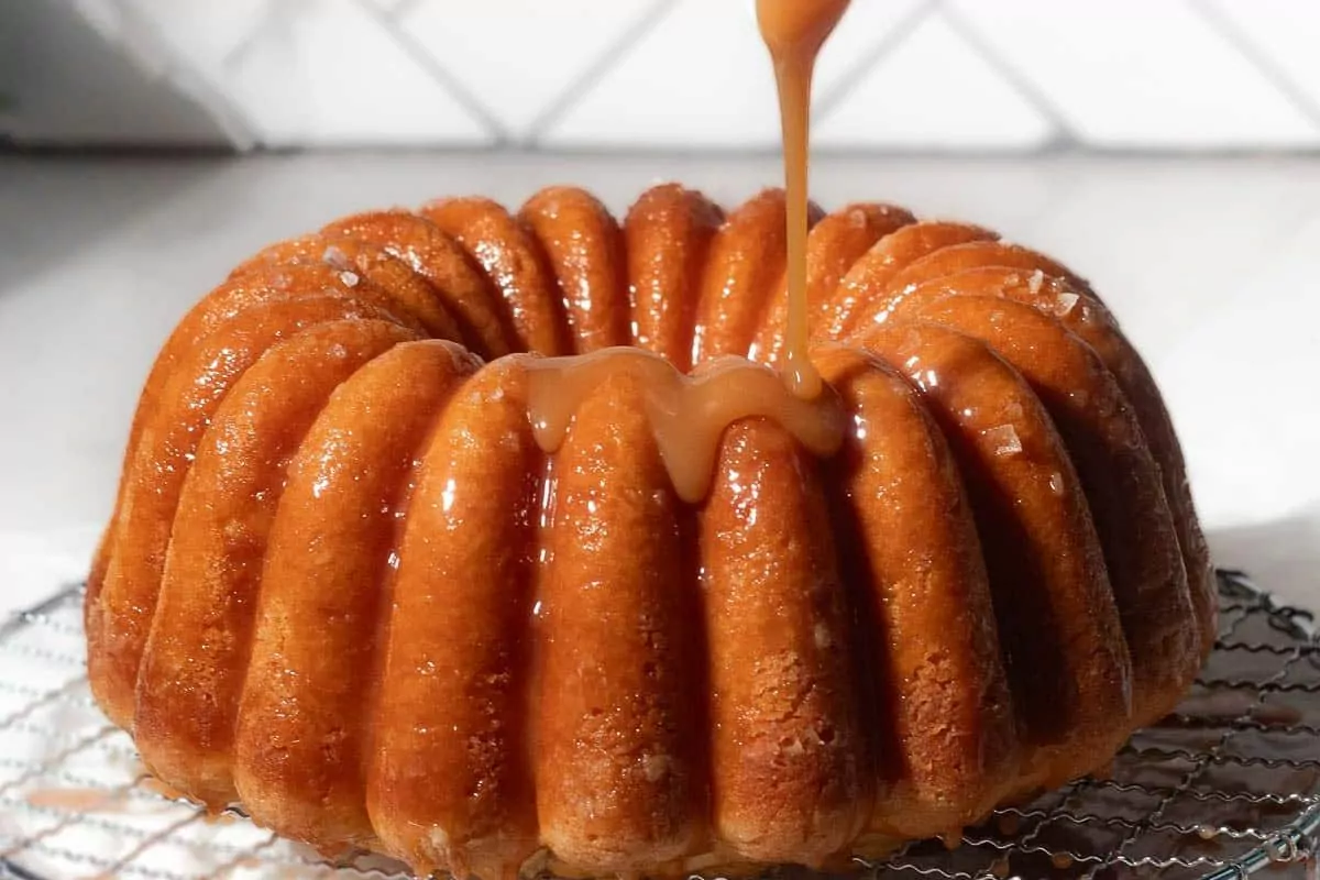 Salted Caramel Kentucky Butter Cake.