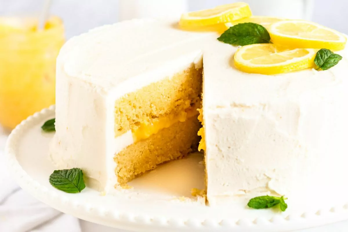 Lemon Curd Cake.