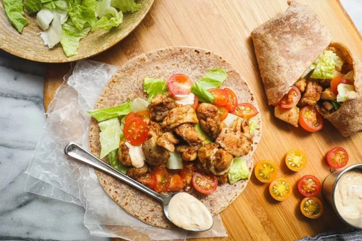 Cajun Chicken Wraps by Elle and Pear