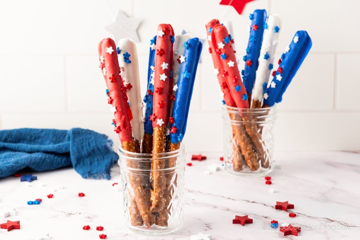 Firecracker Pretzel Rods by The Soccer Mom