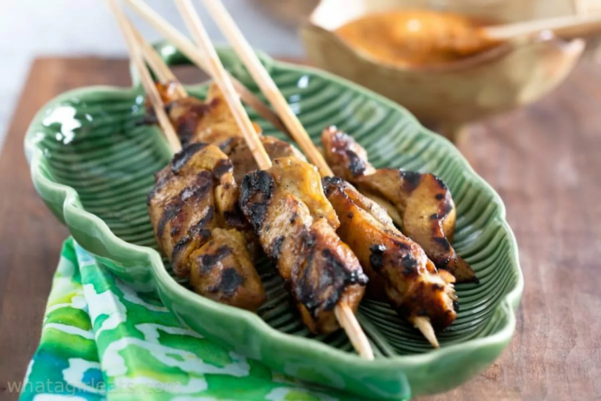 Chicken Satay by What a Girl Eats