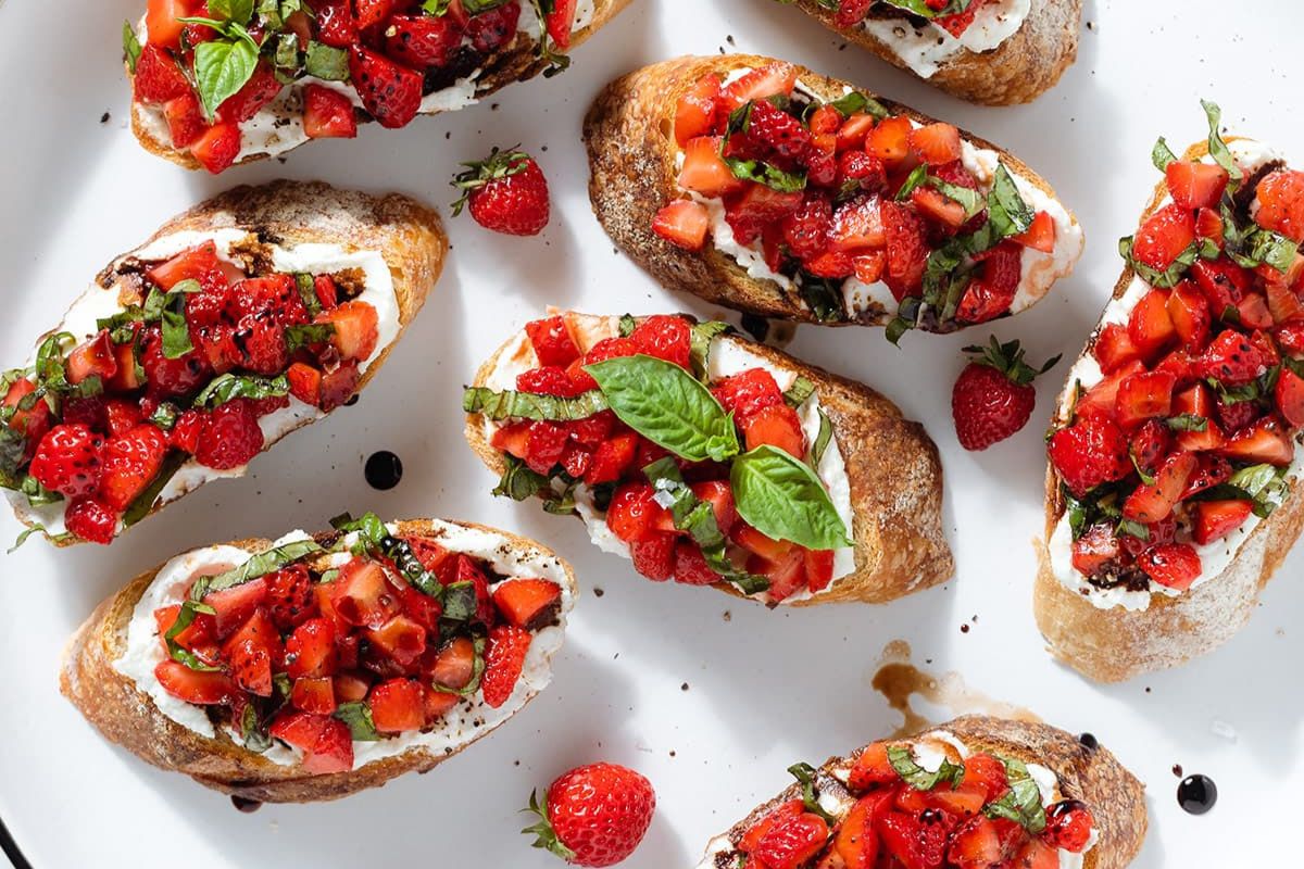Strawberry Bruschetta by The Heathful Ideas