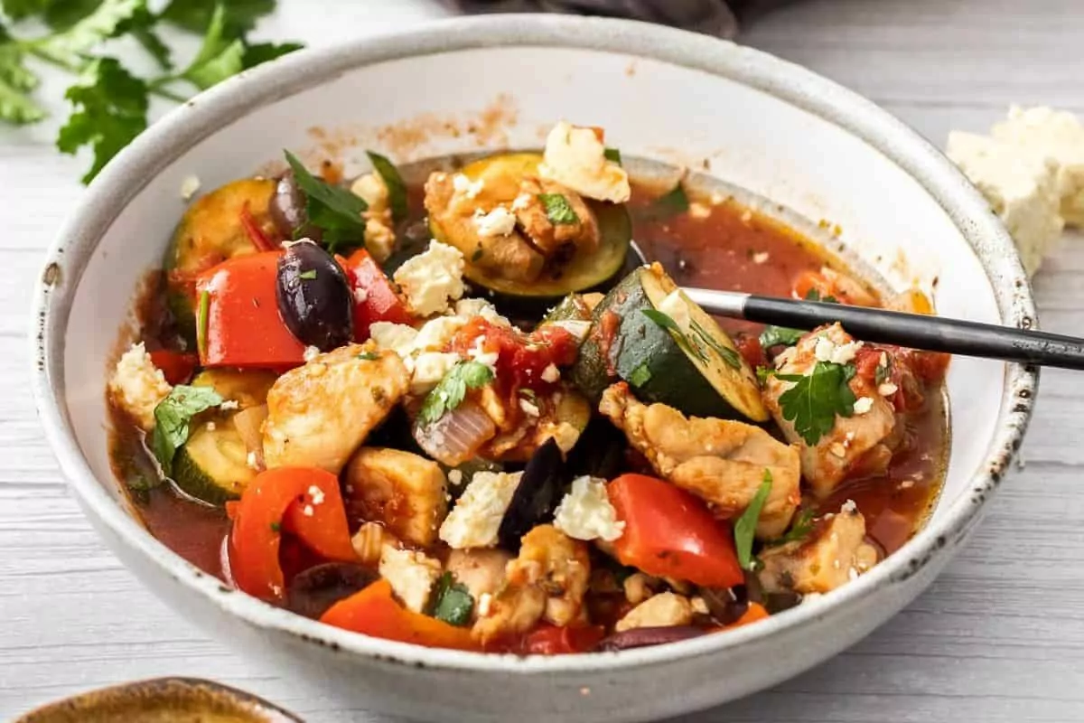 Mediterranean Chicken Casserole by It's Not Complicated Recipes