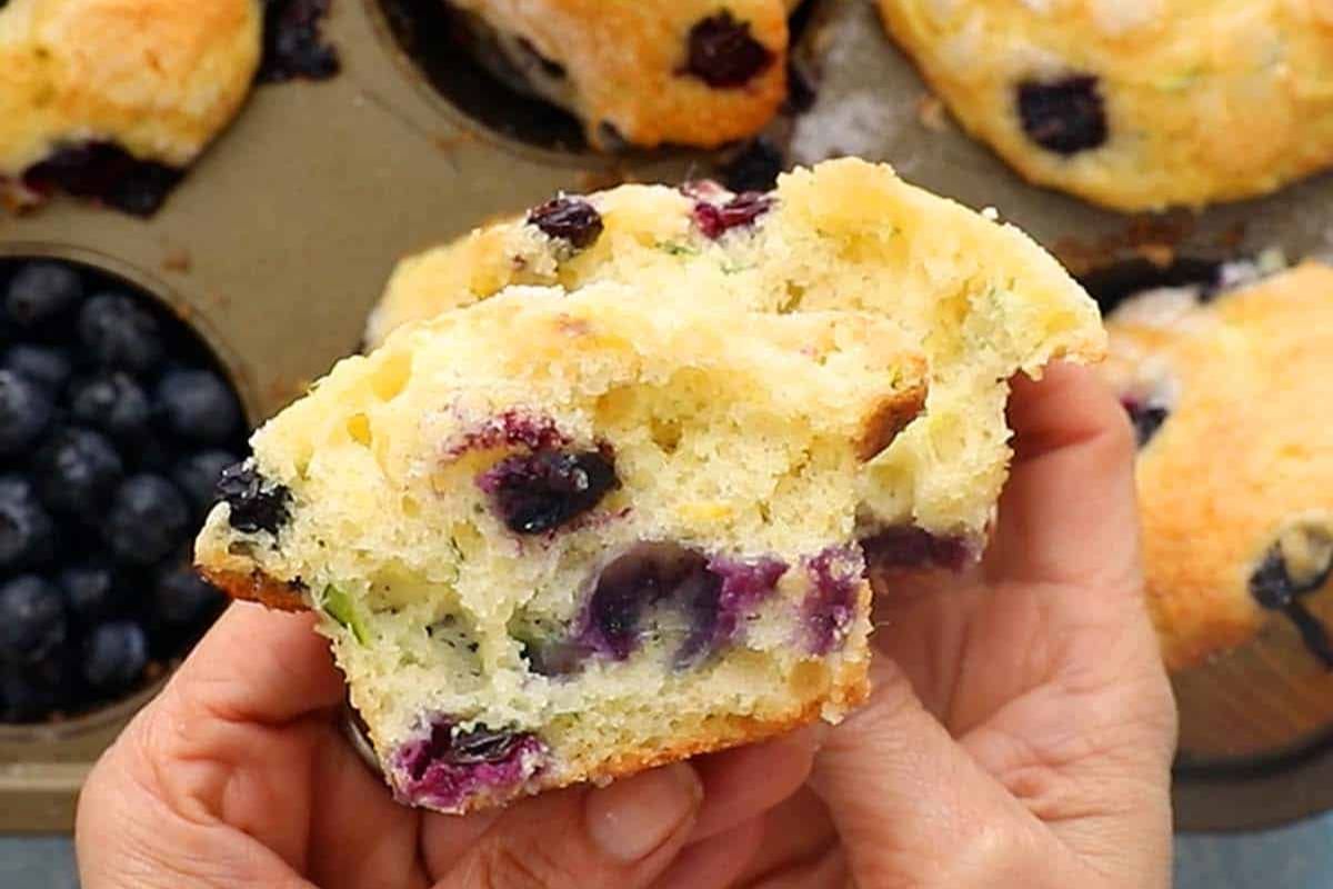 Blueberry Zucchini Muffins.