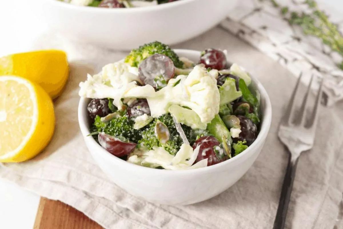 Broccoli Cauliflower Salad by Fannetastic Food