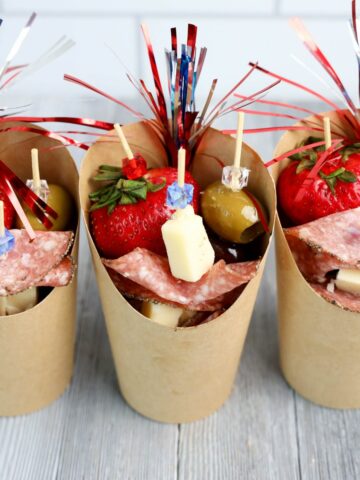 4th of July Charcuterie Cups