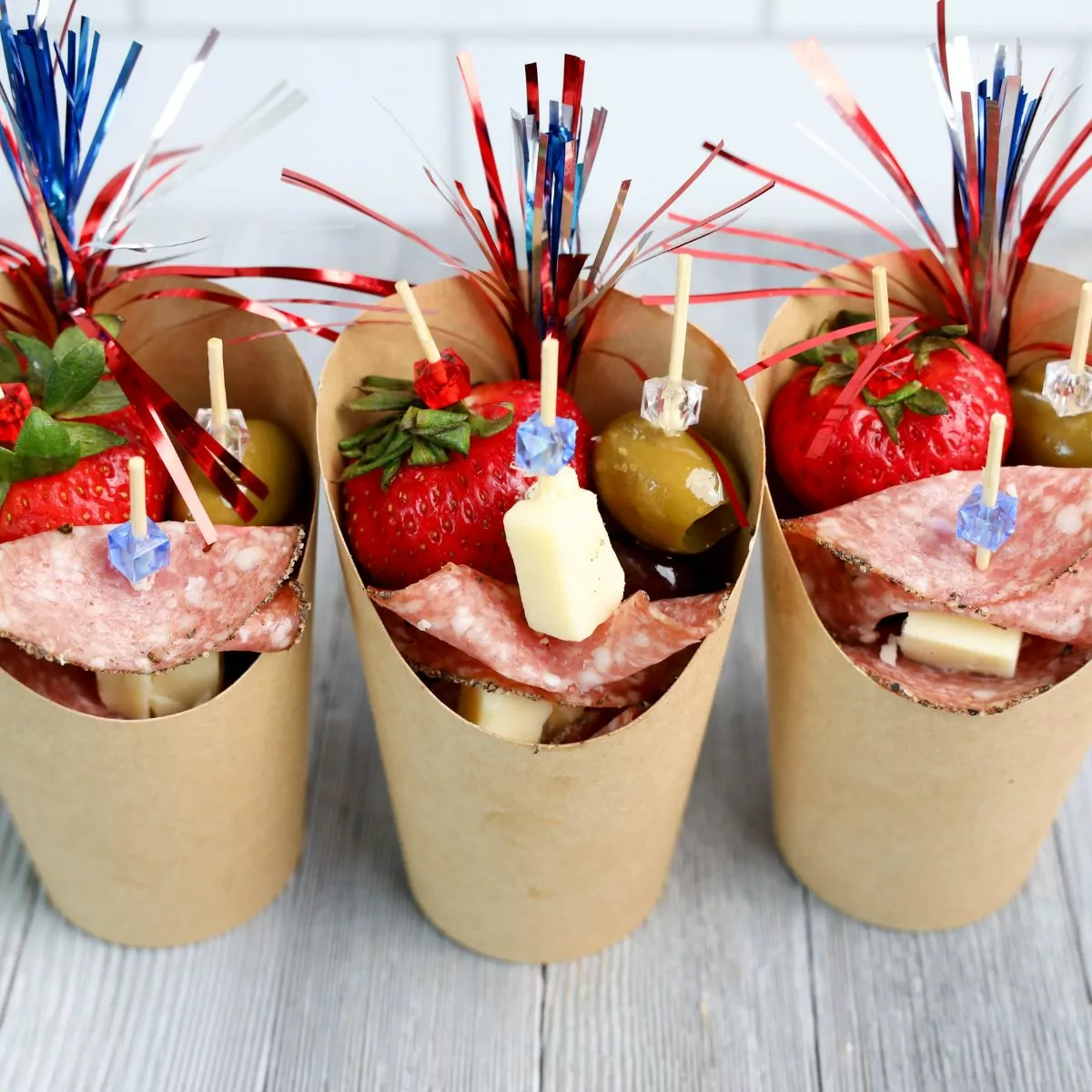 4th of July Charcuterie Cups