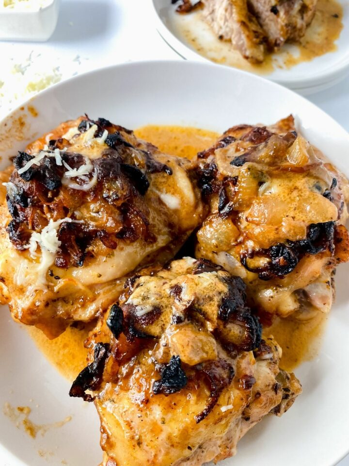 Baked Chicken Thighs Recipe - Walking On Sunshine Recipes