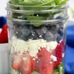 Patriotic Salad Recipe in a Mason Jar Pin