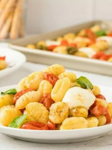 Caprese Gnocchi Sheet Pan Recipe by The Savory Cipolla