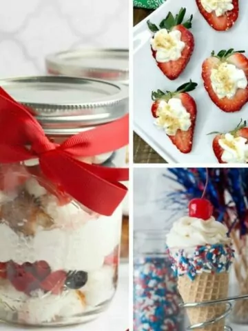 3 different images showcasing no bake desserts for summer.