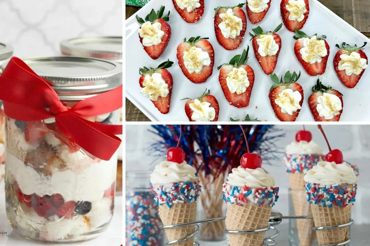 3 different images showcasing no bake desserts for summer.