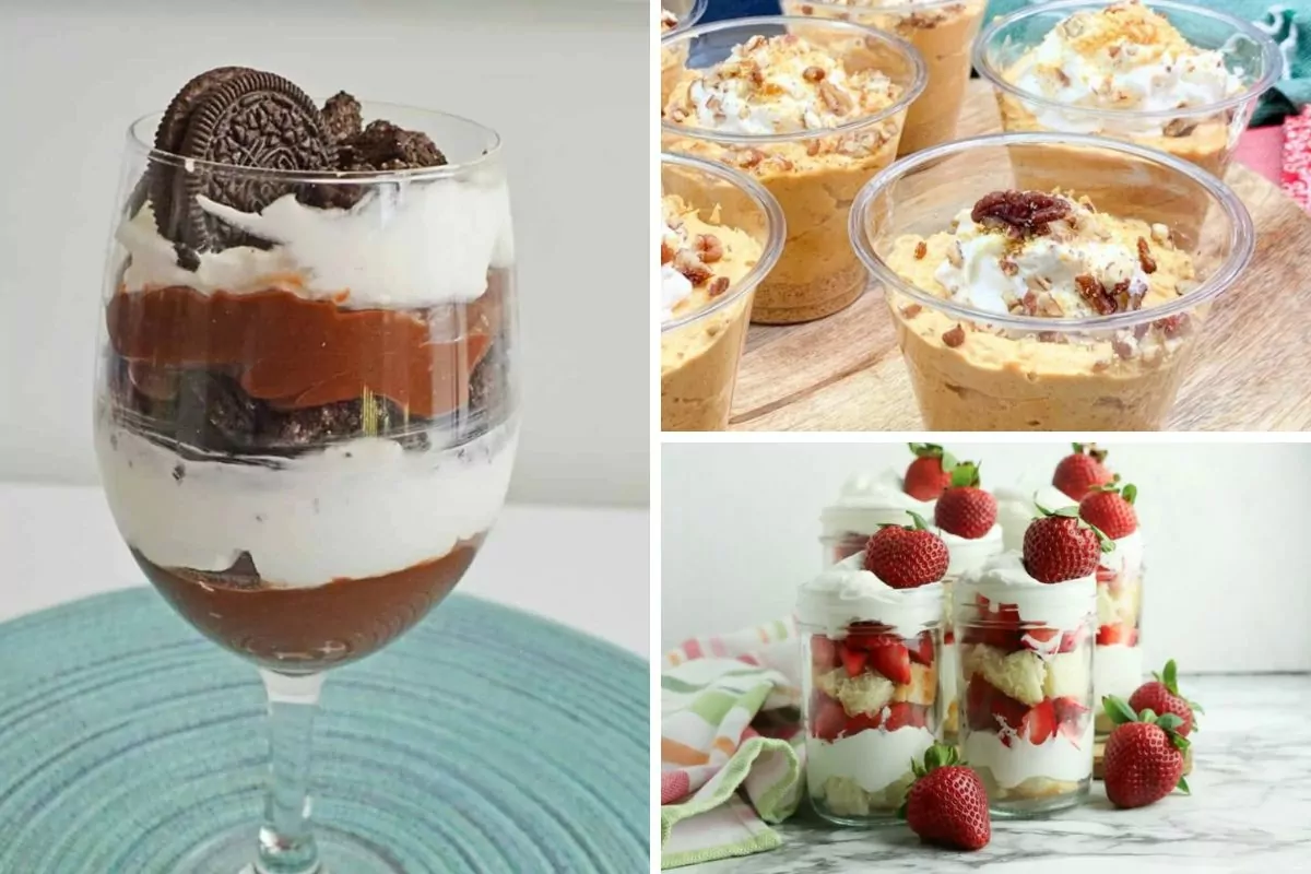 collage photo of 3 recipes that require no baking.