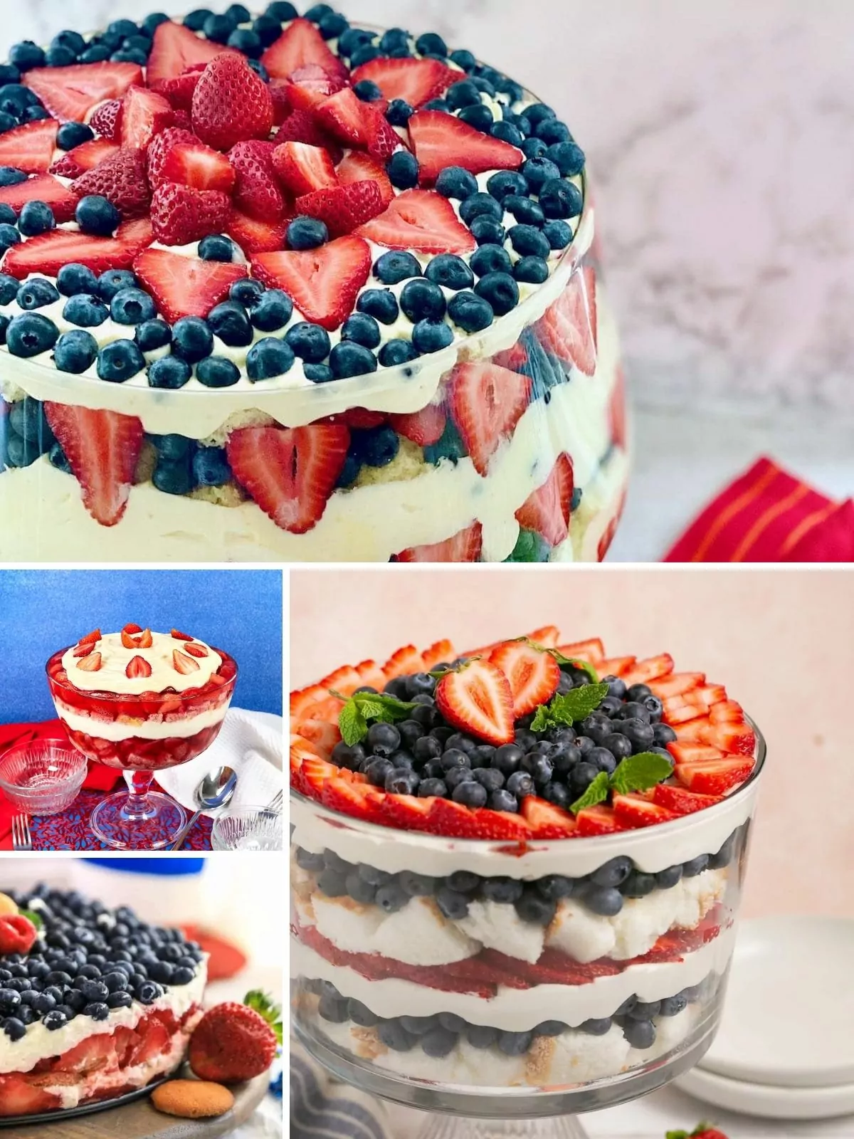 a collection of trifle recipes for summer.