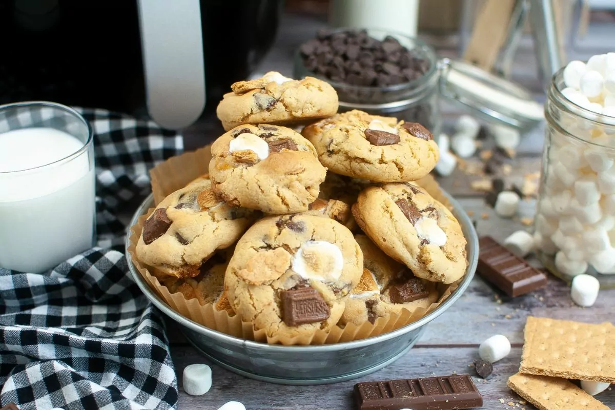 Air Fryer S’mores Cookies MSN