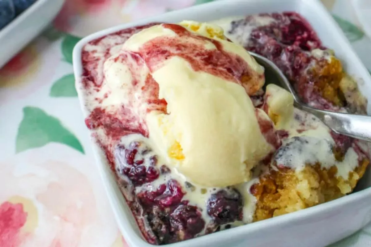 Apple Blueberry cobbler..