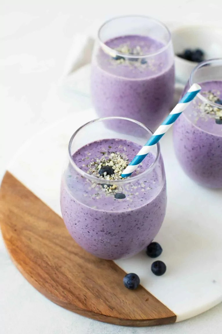 blueberry smoothie.